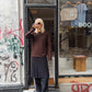 Sofie is 170 cm tall and wears size M. | dark brown