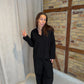 Celine is 168 cm tall and wears size M. 