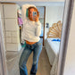 Sofie is 165 cm tall and wears size S. | grey
