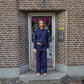 Kajsa is 174 cm tall and wears size S. | dark blue