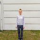 Alma is 174 cm tall and wears size M. | grey