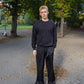 Peter is 188 cm tall and wears size XL. | black