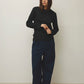 Laura is 180 cm tall and wears size L. | navy