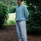 Thomas is 177 cm tall and wears size XL. | light blue