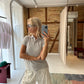 Sofie is 170 cm tall and wears size S. | grey
