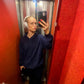 Line is 174 cm tall and wears size XL. | navy