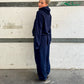 Erica is 163 cm tall and wears size M. | navy