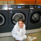 Sarah is 178 cm tall and wears size M. | grey
