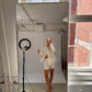 Sofie is 170 cm tall and wears size M. | white
