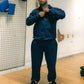 Sune is 183 cm tall and wears size L. | elasticated navy