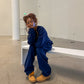 Jemimah is 174 cm tall and wears size XXL. | loose navy