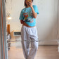 Sofie is 165 cm tall and wears size L. | loose grey