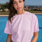 Anso is 164 cm tall and wears size M. | light pink