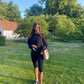 Nadia is 170 cm tall and wears size L. | black