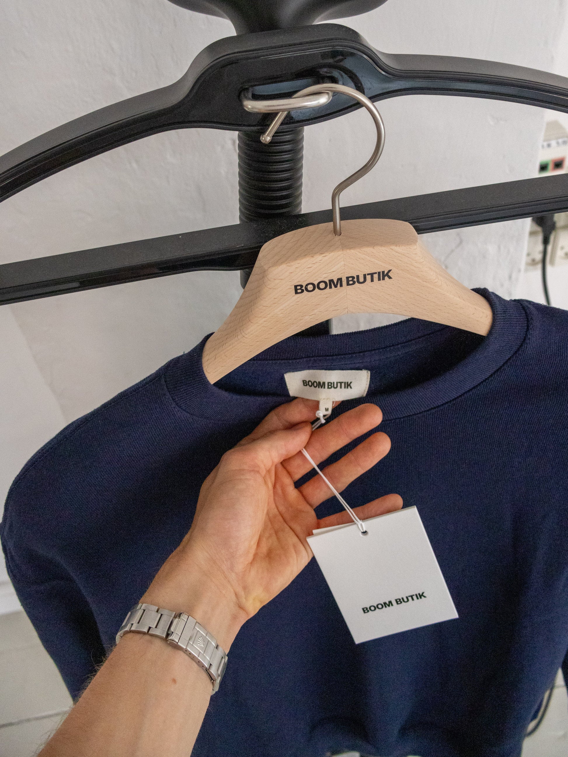Navy blue crewneck sweat! Love, Boom | navy