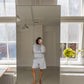 Emma is 173 cm tall and wears size M. | grey