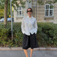 Rose is 176 cm tall and wears size M. | white