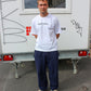 Tim is 185 cm tall and wears size L. | loose navy