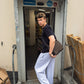 Peter is 188 cm tall and wears size XL. | loose grey