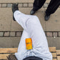 Peter is 188 cm tall and wears size XL. | loose grey