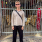 Peter is 188 cm tall and wears size XL. | loose black